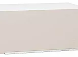 Шкаф верхний горизонтальный глубокий Фьюжн Cream Silk/Белый 358*800*576