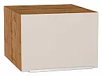 Шкаф верхний горизонтальный глубокий Фьюжн Cream Silk/Дуб Вотан 358*500*576