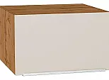 Шкаф верхний горизонтальный глубокий Фьюжн Cream Silk/Дуб Вотан 358*600*576