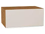 Шкаф верхний горизонтальный глубокий Фьюжн Cream Silk/Дуб Вотан 358*800*576