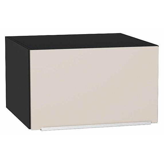 Шкаф верхний горизонтальный глубокий Фьюжн Cream Silk/Graphite 358*600*576