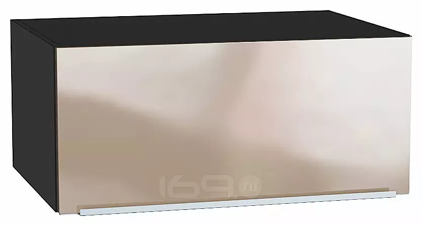 Шкаф верхний горизонтальный глубокий Фьюжн Gallant Graphite 358*800*576
