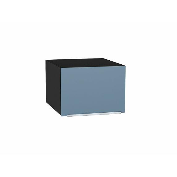 Шкаф верхний горизонтальный глубокий Фьюжн Silky Blue Graphite 358*500*576