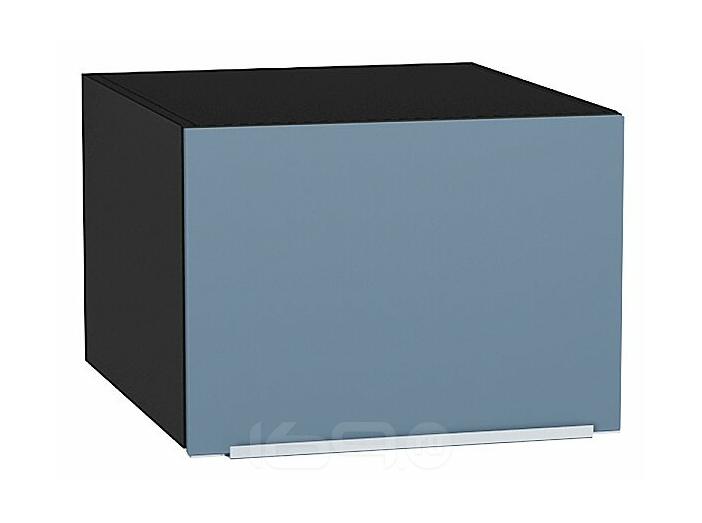 Шкаф верхний горизонтальный глубокий Фьюжн Silky Blue Graphite 358*500*576