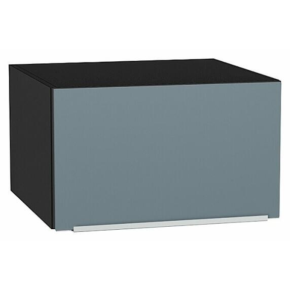 Шкаф верхний горизонтальный глубокий Фьюжн Silky Blue Graphite 358*600*576