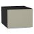 Шкаф верхний горизонтальный глубокий Фьюжн Silky Grey Graphite 358*500*576