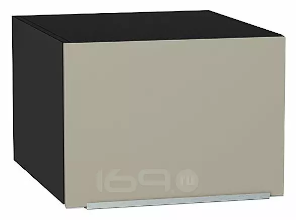 Шкаф верхний горизонтальный глубокий Фьюжн Silky Grey Graphite 358*500*576