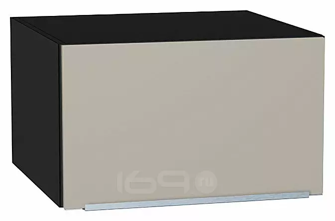 Шкаф верхний горизонтальный глубокий Фьюжн Silky Grey Graphite 358*600*576