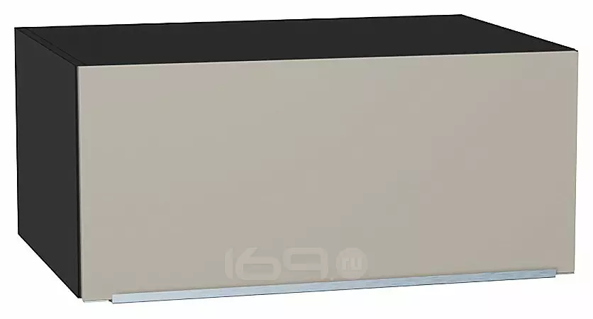 Шкаф верхний горизонтальный глубокий Фьюжн Silky Grey Graphite 358*800*576