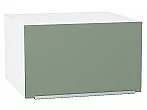 Шкаф верхний горизонтальный глубокий Фьюжн Silky Mint Белый 358*600*576