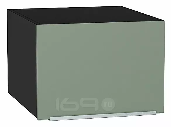 Шкаф верхний горизонтальный глубокий Фьюжн Silky Mint Graphite 358*500*576