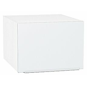 Шкаф верхний горизонтальный глубокий Фьюжн Silky White Белый 358*500*576