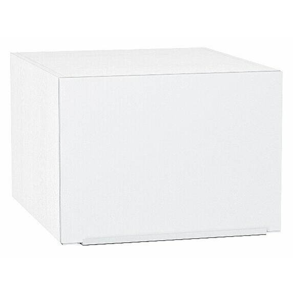 Шкаф верхний горизонтальный глубокий Фьюжн Silky White Белый 358*500*576