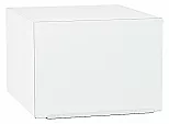 Шкаф верхний горизонтальный глубокий Фьюжн Silky White Белый 358*500*576