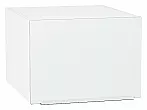 Шкаф верхний горизонтальный глубокий Фьюжн Silky White Белый 358*500*576