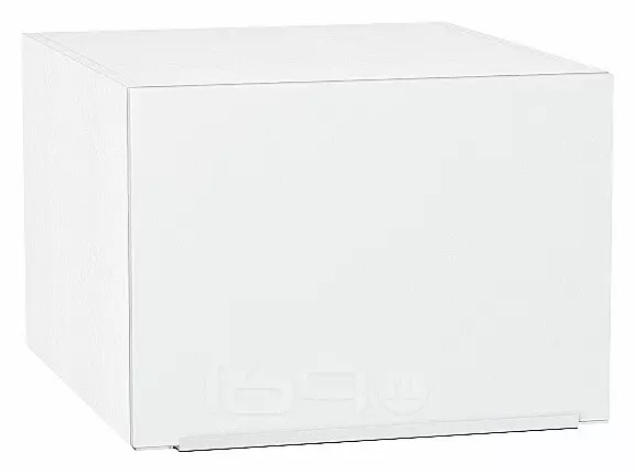Шкаф верхний горизонтальный глубокий Фьюжн Silky White Белый 358*500*576
