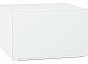 Шкаф верхний горизонтальный глубокий Фьюжн Silky White Белый 358*600*576