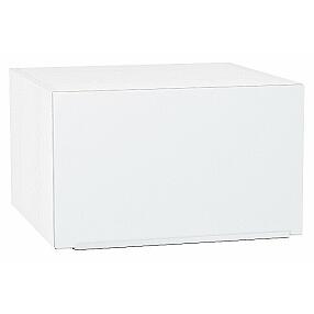 Шкаф верхний горизонтальный глубокий Фьюжн Silky White Белый 358*600*576