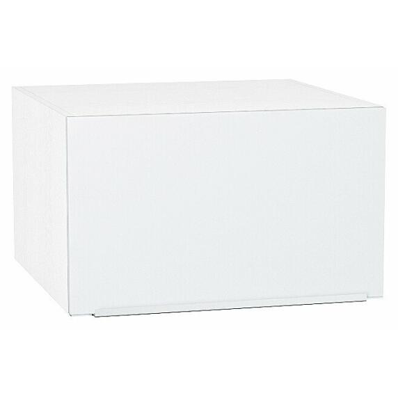 Шкаф верхний горизонтальный глубокий Фьюжн Silky White Белый 358*600*576