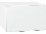 Шкаф верхний горизонтальный глубокий Фьюжн Silky White Белый 358*600*576