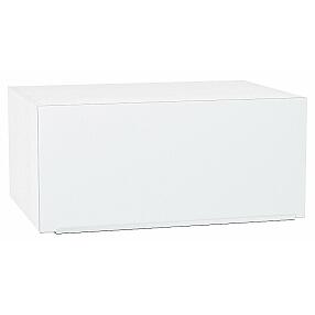 Шкаф верхний горизонтальный глубокий Фьюжн Silky White Белый 358*800*576