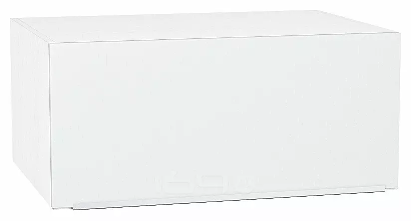 Шкаф верхний горизонтальный глубокий Фьюжн Silky White Белый 358*800*576