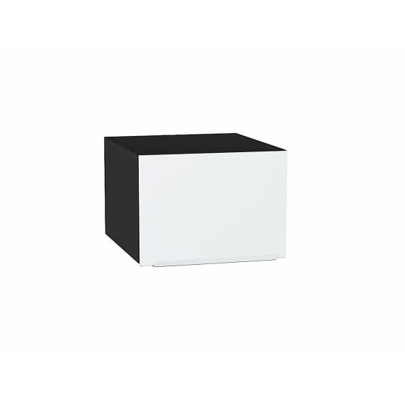 Шкаф верхний горизонтальный глубокий Фьюжн Silky White Graphite 358*500*576