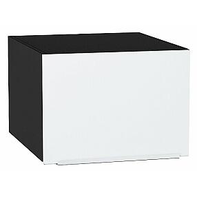 Шкаф верхний горизонтальный глубокий Фьюжн Silky White Graphite 358*500*576