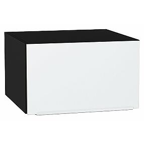 Шкаф верхний горизонтальный глубокий Фьюжн Silky White Graphite 358*600*576