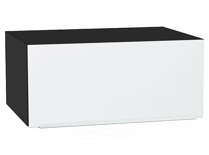 Шкаф верхний горизонтальный глубокий Фьюжн Silky White Graphite 358*800*576
