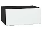 Шкаф верхний горизонтальный глубокий Фьюжн Silky White Graphite 358*800*576