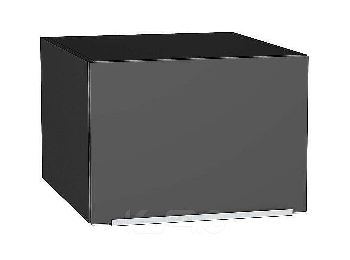 Шкаф верхний горизонтальный глубокий Фьюжн Stormy Silk/Graphite 358*500*576