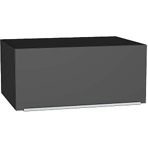 Шкаф верхний горизонтальный глубокий Фьюжн Stormy Silk/Graphite 358*800*576