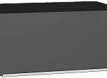 Шкаф верхний горизонтальный глубокий Фьюжн Stormy Silk/Graphite 358*800*576