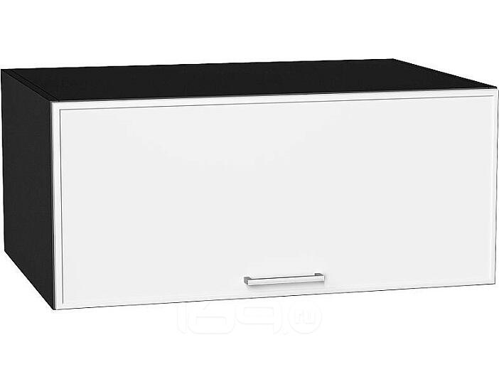 Шкаф верхний горизонтальный глубокий Квадро Белый/Graphite 358*800*577
