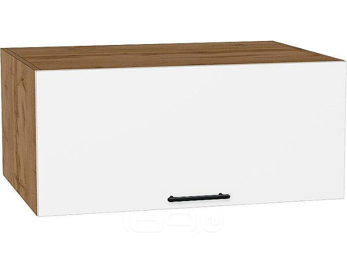 Шкаф верхний горизонтальный глубокий Лайт Special White/Дуб Вотан 358*800*574
