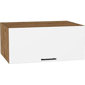 Шкаф верхний горизонтальный глубокий Лайт Special White/Дуб Вотан 358*800*574