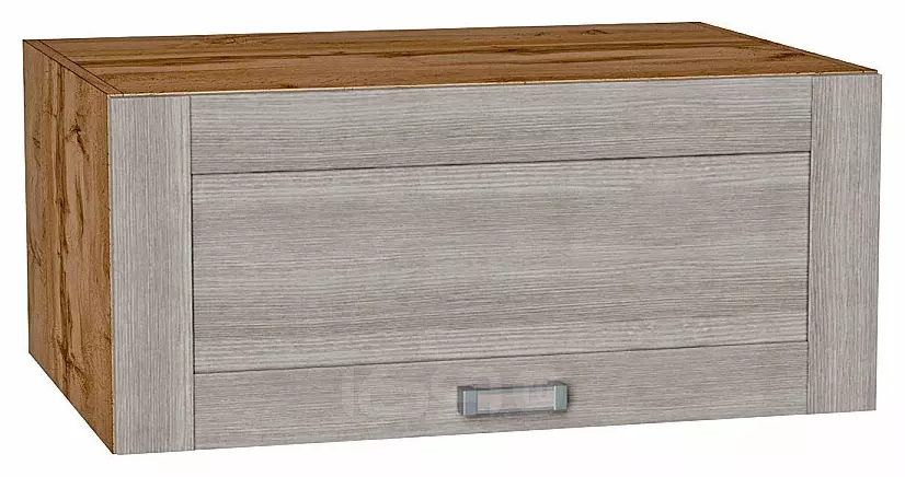 Шкаф верхний горизонтальный глубокий Лофт Cappuccino Veralinga Дуб Вотан 358*800*576