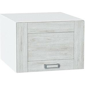 Шкаф верхний горизонтальный глубокий Лофт Nordic Oak/Белый 358*500*576