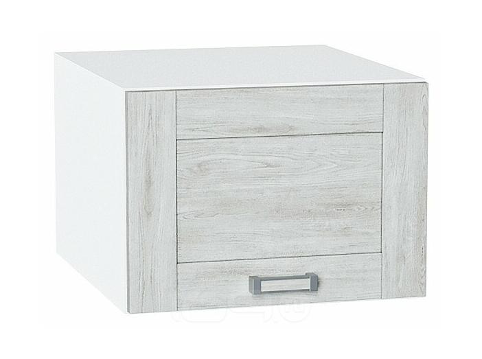 Шкаф верхний горизонтальный глубокий Лофт Nordic Oak/Белый 358*500*576