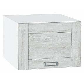 Шкаф верхний горизонтальный глубокий Лофт Nordic Oak/Белый 358*500*576