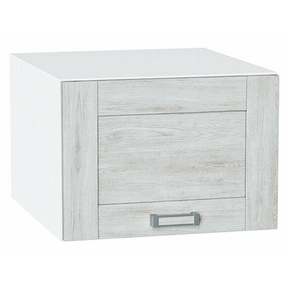 Шкаф верхний горизонтальный глубокий Лофт Nordic Oak/Белый 358*500*576