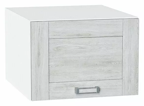 Шкаф верхний горизонтальный глубокий Лофт Nordic Oak/Белый 358*500*576