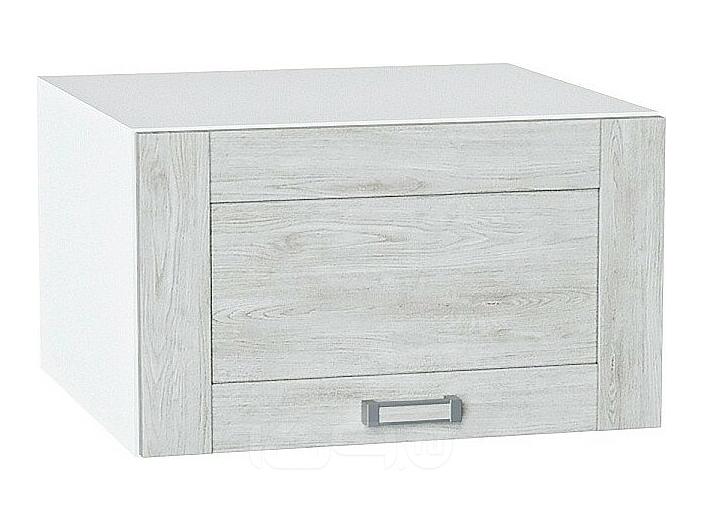 Шкаф верхний горизонтальный глубокий Лофт Nordic Oak/Белый 358*600*576