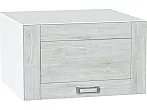 Шкаф верхний горизонтальный глубокий Лофт Nordic Oak/Белый 358*600*576