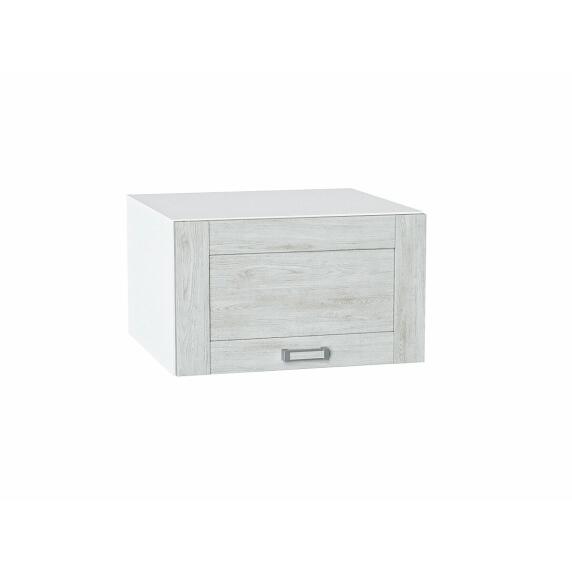 Шкаф верхний горизонтальный глубокий Лофт Nordic Oak/Белый 358*600*576