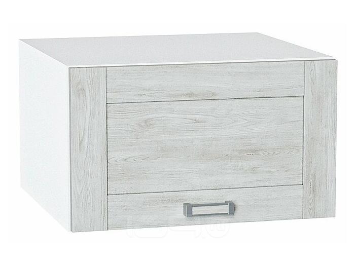 Шкаф верхний горизонтальный глубокий Лофт Nordic Oak/Белый 358*600*576