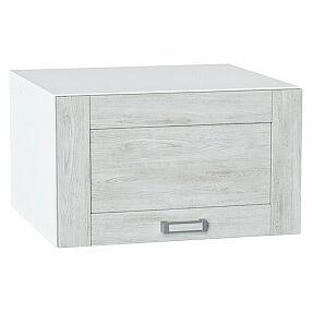 Шкаф верхний горизонтальный глубокий Лофт Nordic Oak/Белый 358*600*576