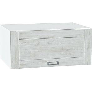 Шкаф верхний горизонтальный глубокий Лофт Nordic Oak/Белый 358*800*576