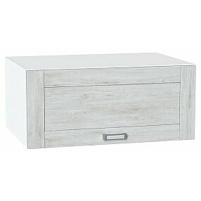 Шкаф верхний горизонтальный глубокий Лофт Nordic Oak/Белый 358*800*576